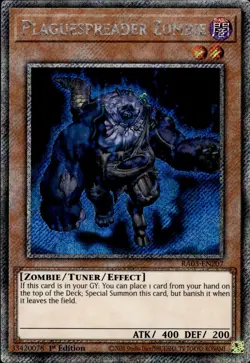 Plaguespreader Zombie - Platinum Secret Rare 1st Ed. RA03-EN207 - NM - YuGiOh - Image 1