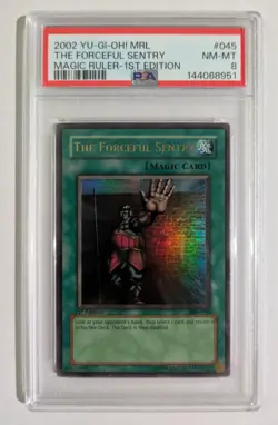 Yu-Gi-Oh! The Forceful Sentry MRL-045 Magic Ruler Ultra Rare 1st Ed PSA 8 - Image 2