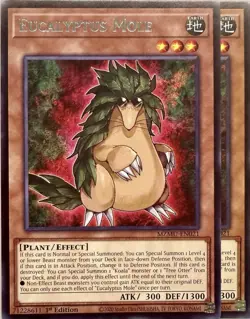 2X Yugioh Eucalyptus Mole MZMU-EN021 - Rare - 1st Edition NM - Image 1