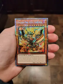 Yugioh! 1x Sacred Fire King Garunix RA05-EN031 Starlight Rare 1st Ed NM - Image 1
