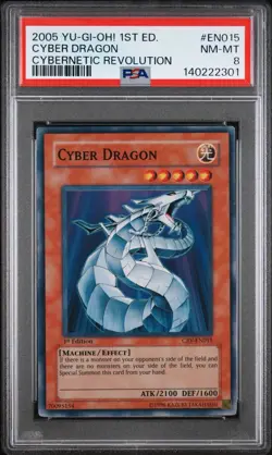 2005 Yu-Gi-Oh! Cyber Dragon Cybernetic Revolution CRV 1st Edition Super PSA 8 - Image 1