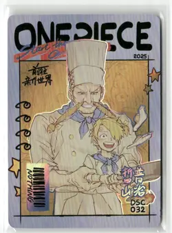 "Red Leg" Zeff DSC DSC-032 START THE GREAT ROUTE HOLO One Piece Collectible Card - Image 1
