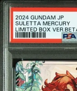 Gundam Card Game Beta Edition Sletta Mercury Parallel PSA10 - Image 3