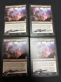 MTG Bridge from Below Signed Trading Card Play Use - Image 1