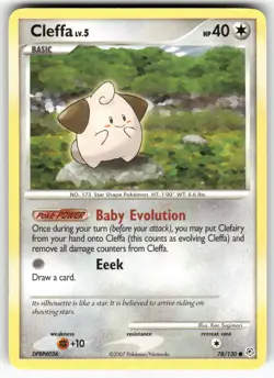 Cleffa Diamond and Pearl Common Pokemon Moderately played - Image 1