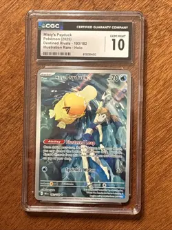 2025 Pokemon Destined Rivals Misty's Psyduck #193/182 CGC 10 - Image 1