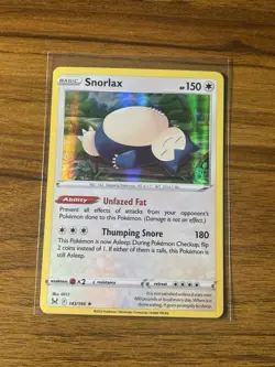 Snorlax 143/196 Holo SWSH11: Lost Origin NM Pokemon - Image 1