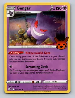 GENGAR 066/196 HOLO TRICK OR TRADE BOOSTER 2023 POKEMON NM - Image 1