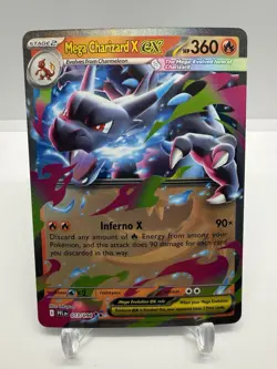 Mega Charizard X ex 013/094 Double Rare Phantasmal Flames Pokemon Near Mint NM - Image 1