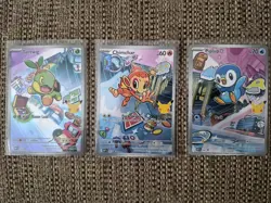 Pokemon TCG First Partner Illustration Gen 1 Sinnoh Starters Set Mint/Near Mint - Image 1
