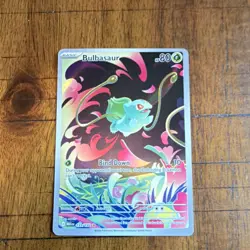 Pokemon TCG Bulbasaur 133/132 Me01 Illustration Rare Full Art Holo 80 HP - Image 1