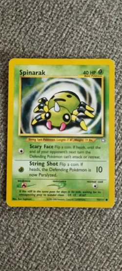 Spinarak - Pokemon TCG - MP - Common - Neo Genesis 75/111 - Image 1