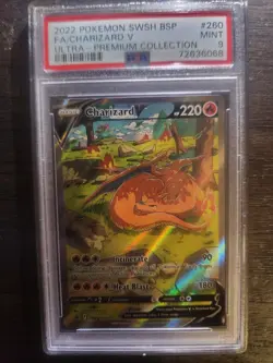 Charizard V SWSH260 Pokemon BSP SWSH Ultra-Premium Rare Collection PSA 9 Mint - Image 1
