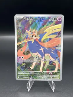 Zacian 100/094 Illustration Rare Pokemon Phantasmal Flames - Image 1