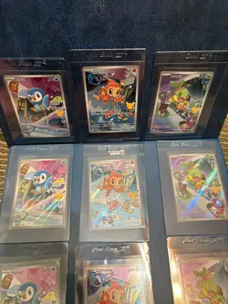Pokemon First Partner Illustration Collection Series 1 Gen 4 Sinnoh Starters X4 - Image 2