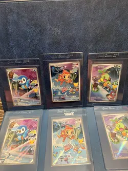 Pokemon First Partner Illustration Collection Series 1 Gen 4 Sinnoh Starters X4 - Image 5