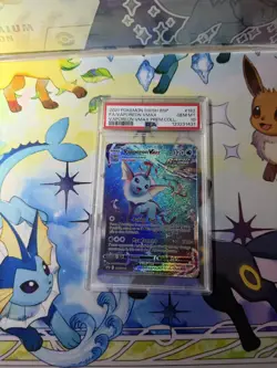 2021 POKEMON SWSH BLACK STAR PROMO #182 FULL ART/VAPOREON VMAX PSA 10 - Image 4