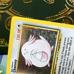 Chansey 3/102 Holo Holo Rare Base Set Unlimited 1999 Pokemon LP - Image 4