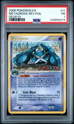 PSA 1 Metagross 11/107 Reverse Holo Foil Stamped EX Deoxys 2005 Pokemon PR - Image 1