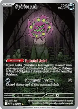 Pokemon Spiritomb TCG Illustration Rare Mega Evolution 148/132 NM - Image 1