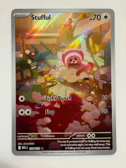 Pokemon TCG Stufful 154/132 Illustration Rare Mega Evolution NM - Image 2
