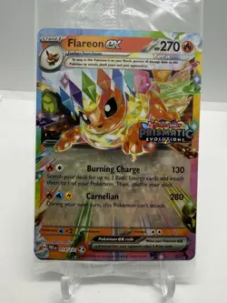 Flareon EX 014/131 Prismatic Evolutions STAMPED Promo SEALED Pokemon 2025 - Image 1