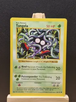Pokemon 1999 WOTC Shadowless Tangela 66/102 - Excellent - Image 1