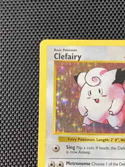 Clefairy HP Base Set Holo Rare Shadowless 5 Vintage Pokemon 5/102 WOTC 1999 - Image 2