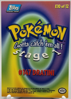 Pokemon Dratini #147 Holo Foil E10 of 12 Blue Label Topps 1999 - Image 2