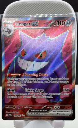 Pokemon Gengar ex 193/162 SV05 Temporal Forces Ultra Rare Full Art Holo EX mint - Image 1