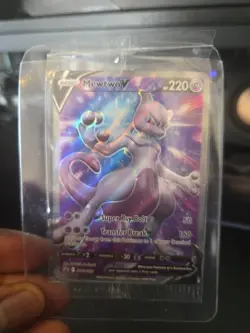 SEALED Mewtwo V SWSH229 Black Star Promo Full Art Holo Pokemon GO TCG 2022 - Image 1