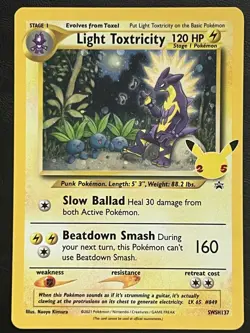 Pokemon Light Toxtricity Promo - SWSH37 NM1 - Image 1