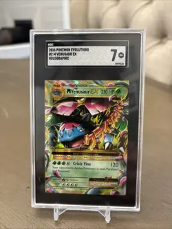 2016 POKEMON XY EVOLUTIONS #2 M VENUSAUR EX SGC 7 - Image 1