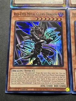 Red-Eyes Black Fullmetal Dragon | Starlight Rare + 3x Claws Dragon | YuGiOh! - Image 3
