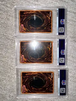 2004 Yu-Gi-Oh! Set Of 3 Andro, Theinen/ Great And Teleia Sphinx PSA 9. - Image 2