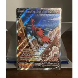 Galarian Zapdos V Full Art Ultra Rare Holo Card 174/198 Chilling Reign English - Image 1