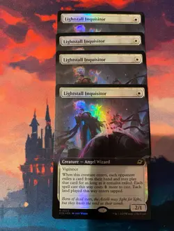 MTG Lightstall Inquisitor Extended Art Foil x 4 - Image 1