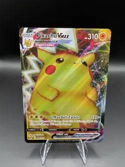 Pikachu Vmax 044/185 Vivid Voltage Sword & Shield Ultra Rare Pokemon TCG Card NM - Image 1