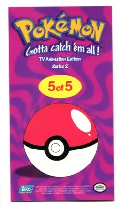 Pokemon Topps 2000 TV Animation Series 2 Jumbo Card #5 of 5 Charizard - Image 2
