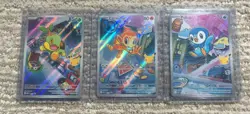 Pokemon First Partner Illustration Turtwig Chimchar Piplup Promo Cards - Image 1