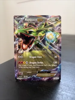 Pokemon Rayquaza EX XY73 Black Star Promo Card LP - Image 1