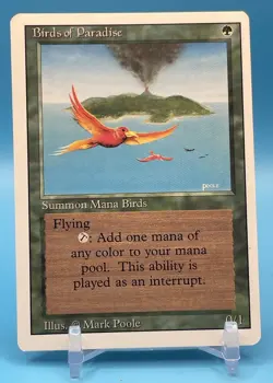 MTG: Birds Of Paradise Card Regular Revised Magic The Gathering - Image 1