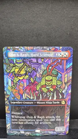 Don and Raph Hard Science Borderless 205 Teenage Mutant Ninja Turtles Foil Bo... - Image 1