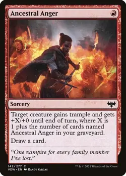 Ancestral Anger *PLAYSET* 4x MtG Innistrad: Crimson Vow SP/NM - Image 1