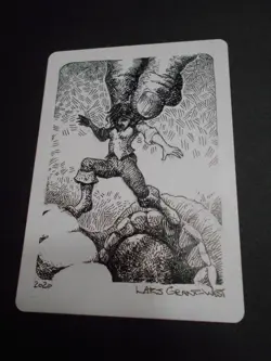 MTG Lars Grant-West signed and sketched Shadowmoor Somnomancer artist proof - Image 2