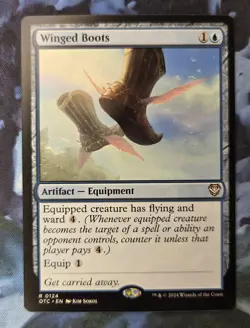 Winged Boots | Commander: Outlaws of Thunder Junction OTC | R 0124 NM MTG - Image 1