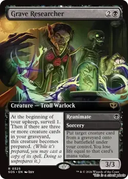 Grave Researcher (Extended Art) [SOS - 325] - NM TCG MTG - Image 1
