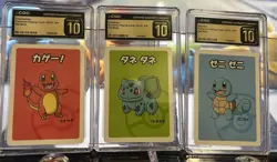 Pokemon Charmander Bulbasaur Squirtle Pristine 10 Old Maid Card Lot-Sequential - Image 1
