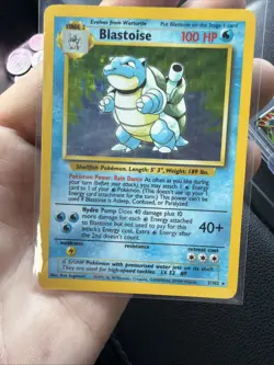 POKEMON TCG - BLASTOISE - 2/102 - HOLO RARE - BASE SET UNLIMITED MP CONDITION - Image 4