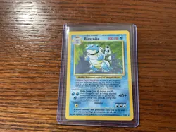 Pokemon TCG Blastoise Base Set Holo Unlimited Rare Card 2/102 NM Condition - Image 3